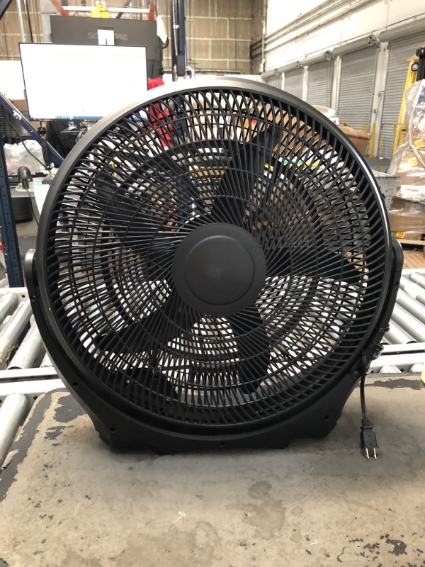 Photo 2 of 20 Inch 3-Speed Plastic Floor Fans Quiet for Home Commercial, Residential, and Greenhouse Use, Outdoor/Indoor, Black
