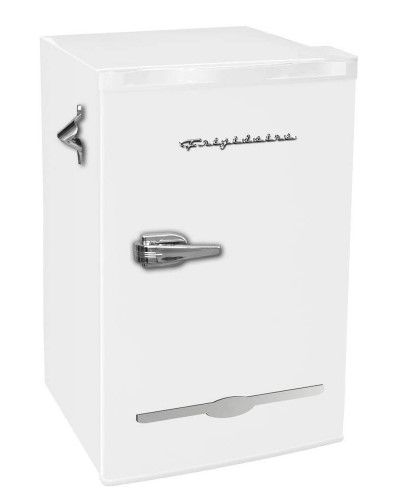 Photo 1 of 3.2 cu. ft. Retro Mini Fridge in White
