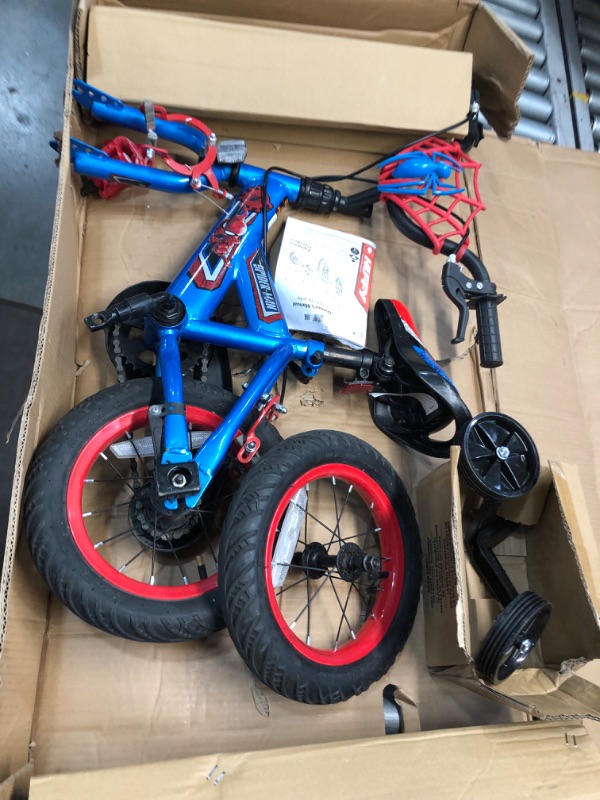 Photo 1 of Huffy 71169 Marvel Spider-Man Kid Bike Quick Connect Assembly, Blue - 16 in.
