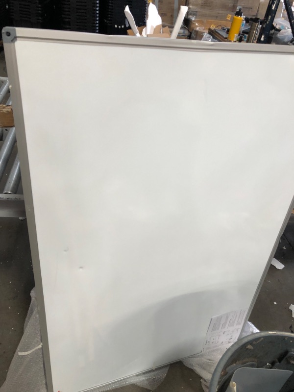 Photo 8 of Large 60" x 40" Magnetic Dry Erase White Board - Wall Mounted Whiteboard with Pen Tray, Aluminum Message Presentation Memo Board for Office & School
