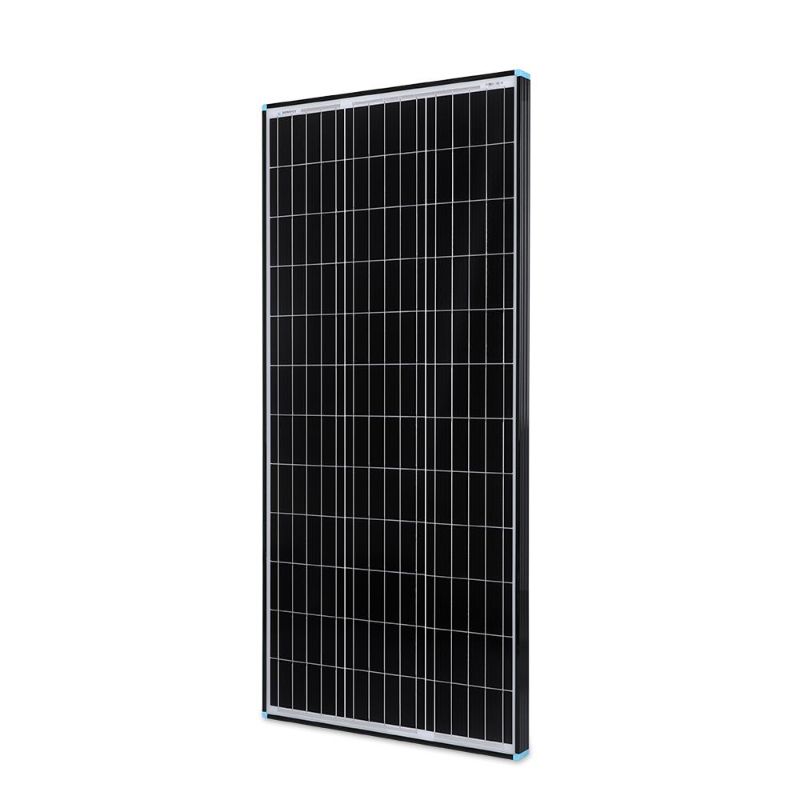Photo 1 of FULLY BROKEN FRONT GLASS PANE **CAUTION WHEN OPENING PRODUCT** 
 100 Watt 12 Volt Monocrystalline Solar Panel - Black Frame Sleek New Design - 100W New Black Frame
