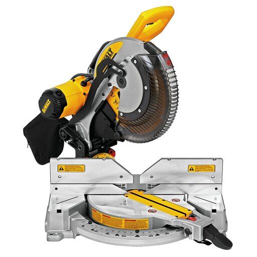 Photo 1 of "DeWALT DWS716XPS 12 Inch 15 Amp Compound Double Bevel Miter Saw Kit"
