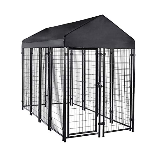 Photo 1 of Amazon Basics Welded Outdoor Wire Crate Kennel, Large (102 X 48 X 72 Inches)
