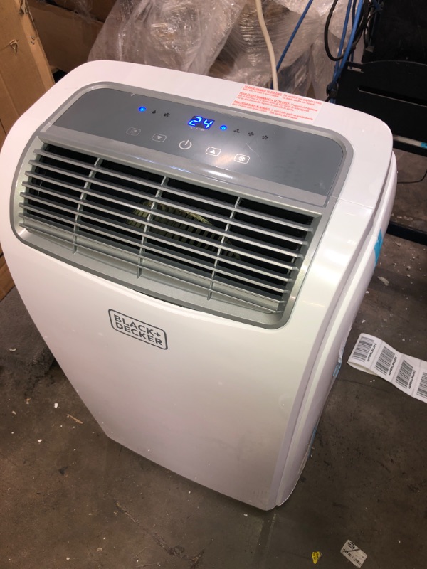 Photo 3 of BLACK+DECKER 8,000 BTU Portable Air Conditioner with Remote Control, White
