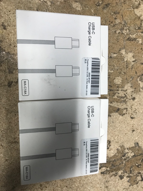 Photo 1 of 2 of- Powerline USB C to USB C Charger Cable 100W 6ft 2.0, Type C Charging Cable for iPad Mini 6, iPad Pro 2020, iPad Air 4, MacBook Pro 2020, Galaxy S20 Plus S9 S8, Pixel, Switch, LG V201