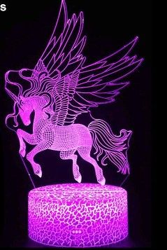 Photo 1 of ***DIFFERENT BASE *** MAKDAK Unicorn Night Light 3D Dynamic LED Bedside (Galaxy Lamp, 16 Million Colors) Galaxy Lamp 16 Million Colors