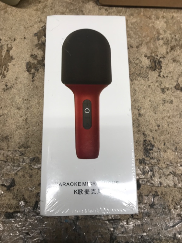 Photo 2 of Karaoke Microphone Wireless for Kids Adults, 3 in 1 Karaoke Bluetooth MIC Speaker Machine with Voice Changer for Home Party TV PC Smartphone (Red)