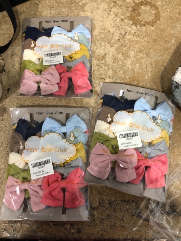 Photo 2 of 3 ITEMS, 10 PACK Baby Girls Hair Clips,Bows BUNDLE