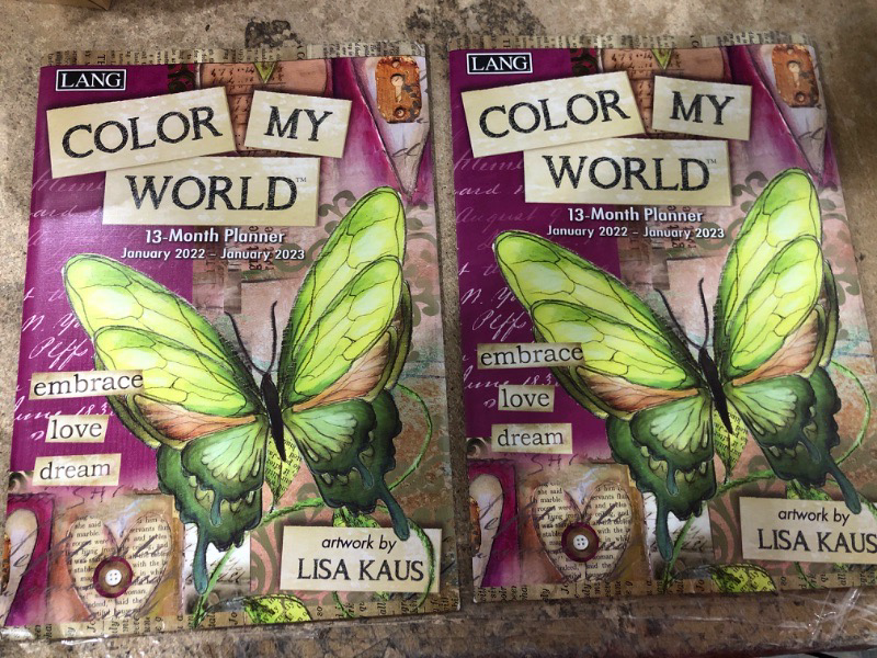 Photo 2 of 2 ITEMS, Lang Color My World 2022 Monthly Planner BUNDLE