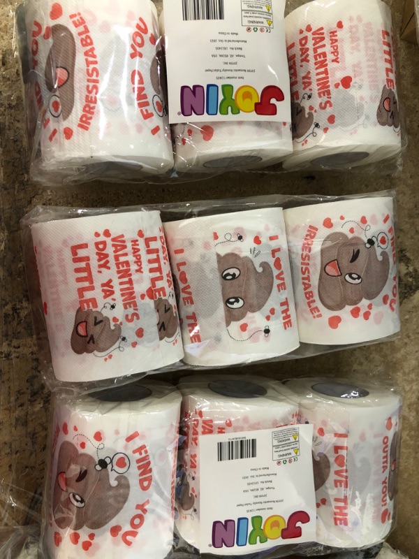 Photo 1 of 3 ITEMS, 3 PCS Valentine's Day Novelty Toilet Paper BUNDLE