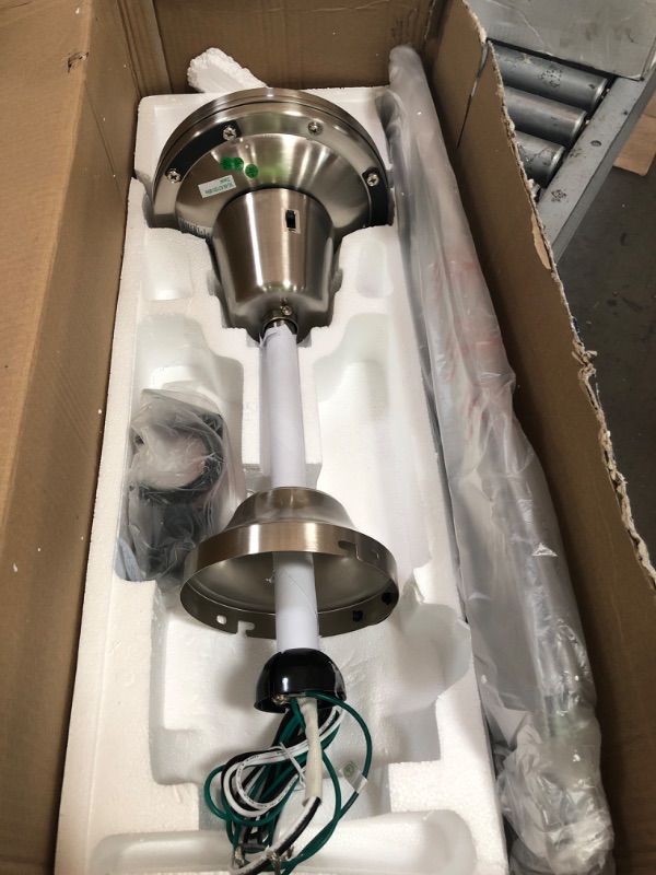 Photo 2 of ***PARTS ONLY*** Westinghouse Lighting Westinghouse 7861400 Industrial 56-Inch Three Indoor Ceiling Fan, Brushed Nickel Steel Blades
