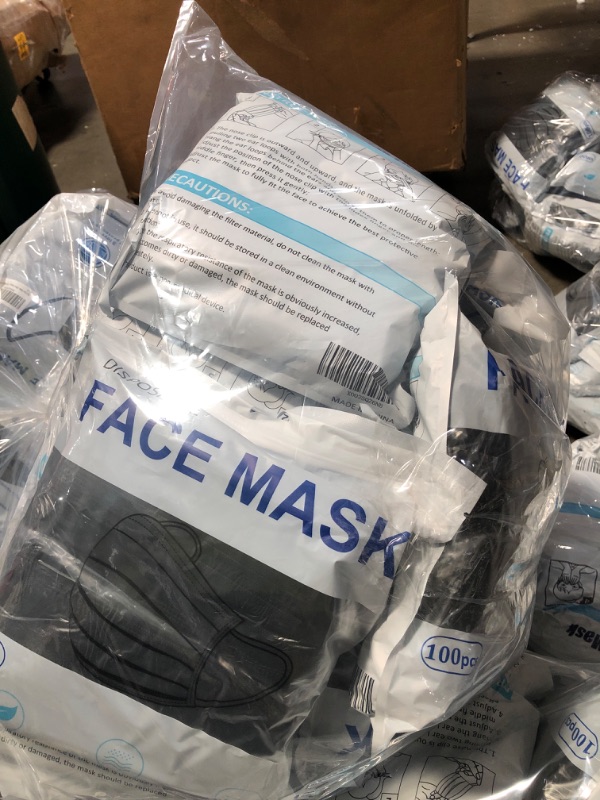 Photo 2 of 10pk- ASSORTED SAFTEY DISPOSABLE MASKS (PACKAGE STYLES MAY VARY)