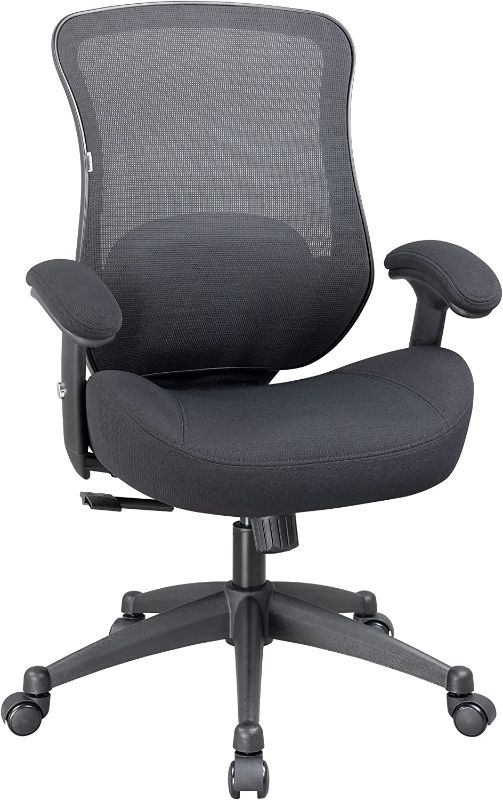 Photo 1 of LONGBOSS Office Chair Ergonomic Office Computer Desk Chairs with Lumbar Support and Height Adjustable Armrests,400lbs-Blk
