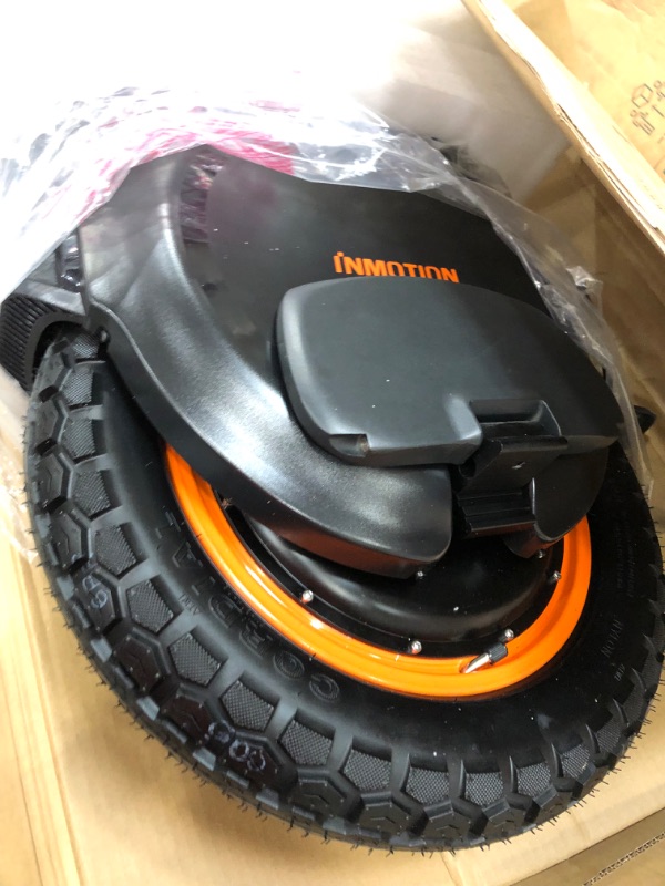 Photo 6 of **NOT FUNCTIONAL PARTS ONLY!! InMotion V12HT Electric Unicycle, The Ultimate Hill Climber 45° Max Slope One Wheel Adult Self-Balancing Unicycle 16inch Wheel with Powerful 2800W Motor and 37.5mph Max Speed
