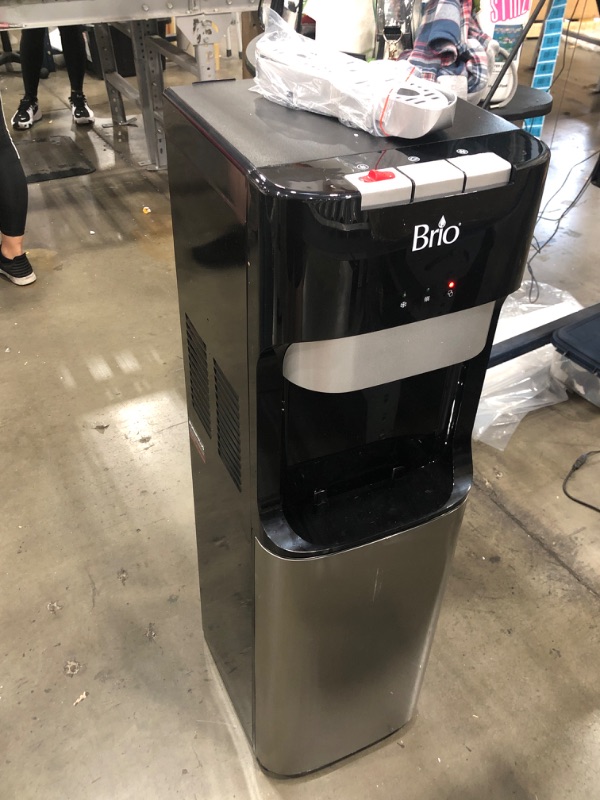 Photo 2 of ***COLD WATER NOT FUNCTIONAL***  Brio Bottom Loading Water Cooler Water Dispenser – Essential Series - 3 Temperature Settings - Hot, Cold & Cool Water - UL/Energy Star Approved
