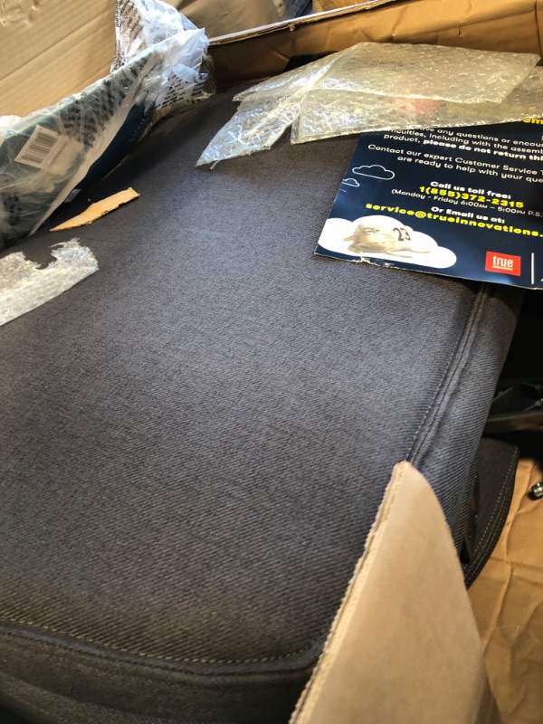Photo 1 of Serta Ergonomic Executive Office Chair with Back in Motion Technology Dark Gray
