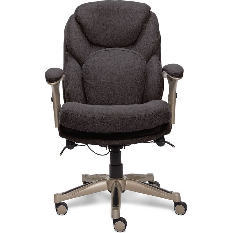 Photo 1 of Serta Ergonomic Executive Office Chair with Back in Motion Technology Dark Gray
