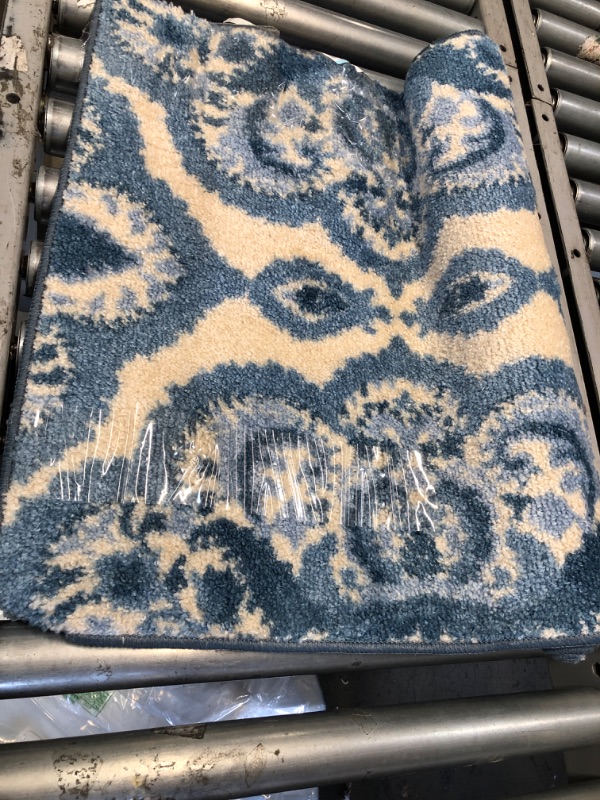 Photo 1 of 2; x 7 blue runner rug 