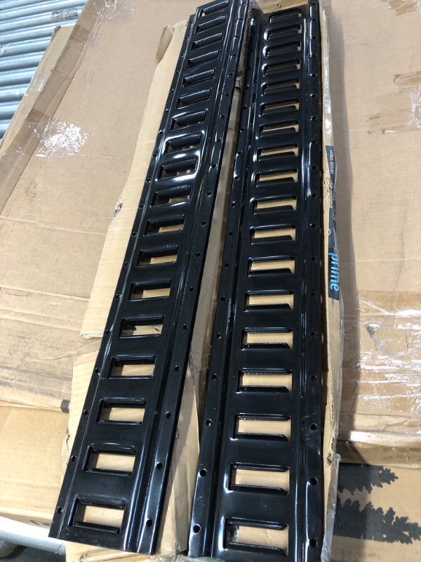 Photo 2 of  E Track Tie-Down Rail, Powder-Coated Steel ETrack TieDown | 8' Horizontal E-Track for Cargo on Pickups, Trucks, Trailers, Vans
