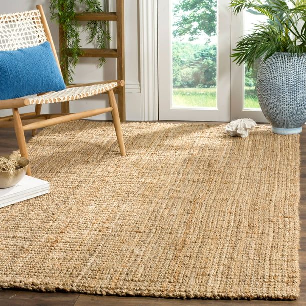 Photo 1 of  Natural Fiber Delmar Braided Jute Area Rug, Natural, 5' x 7'