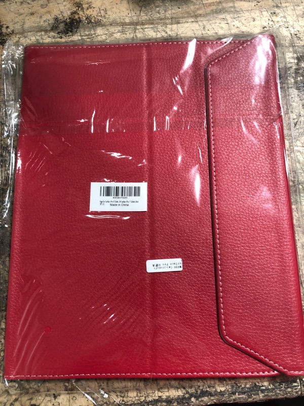 Photo 2 of Bige for Surface Pro 8 Tablet Case,PU Leather Folio 2-Folding Stand Cover for Microsoft Surface Pro 8 13inch Tablet (Not fit Surface Pro 7 Tablet),Red Pro 8 13 inch Red