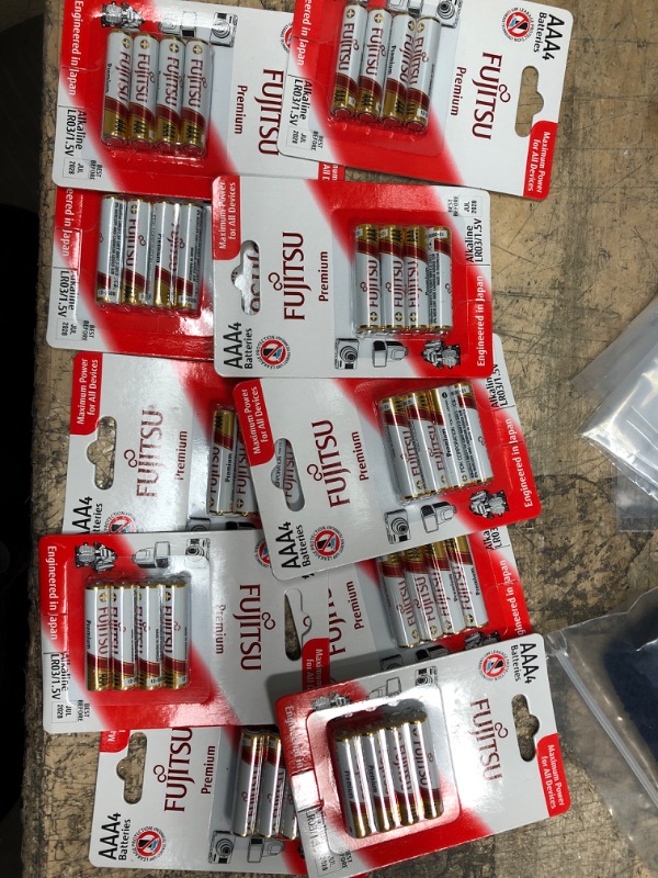 Photo 1 of 10 pack -  Fujitsu Aaa, Premium Alkaline Batteries 4-unit(made in Japan)
