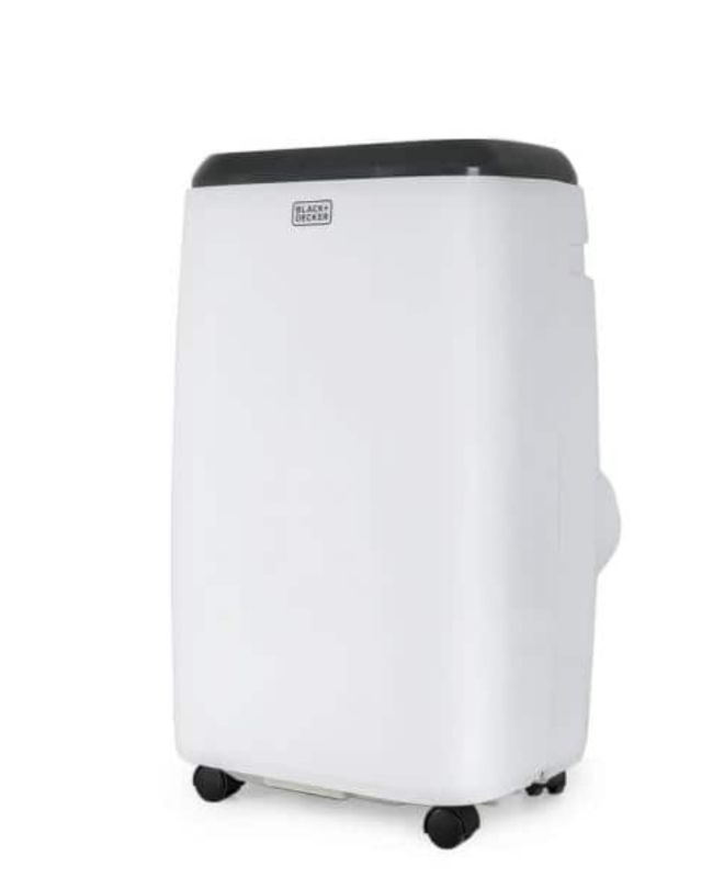 Photo 1 of 12,000 BTU; 8,000 BTU (SACC/CEC) Portable Air Conditioner With Double Motor Dehumidifier and Remote, White