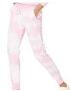 Photo 1 of amazon essentials pink and white sweat pants XL