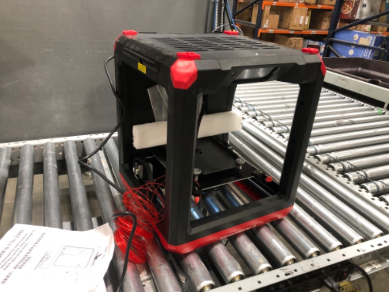 Photo 8 of MISSING SIDE WALLS**FLASHFORGE 3D Printer Finder 3 with Dual Platforms, Larger Print Size 190x195x200mm for Education and Family Use, Direct Drive Extruder Works with ABS/Hips/PETG/TPU/PLA PRO Filaments Rose Red