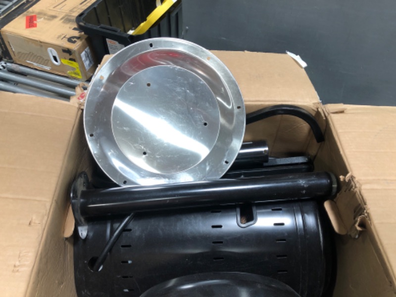 View 2 of DENTED; FOUND HARDWARE IN ZIPLOCK**Amazon Basics 46,000 BTU Outdoor Propane Patio Heater with Wheels, Commercial & Residential - Havana Bronze Havana Bronze Powder Coated Heater