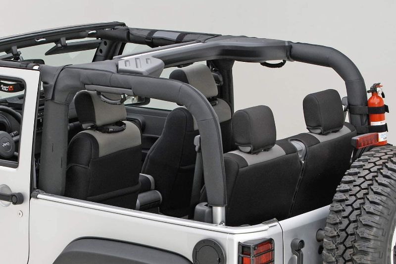 Photo 1 of 
Rugged Ridge 13613.02 Roll Bar Cover, Black Polyester; 07-18 Jeep Wrangler JK
Style: Polyester