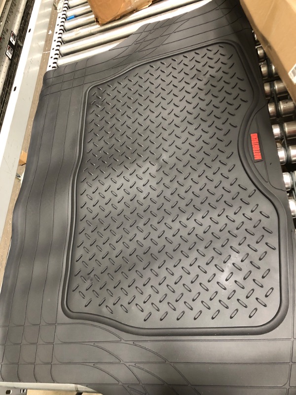 Photo 2 of 
Motor Trend Heavy Duty Utility Cargo Liner Floor Mats for Car Truck SUV, Trimmable to Fit Trunk, All Weather Protection
Color:Black