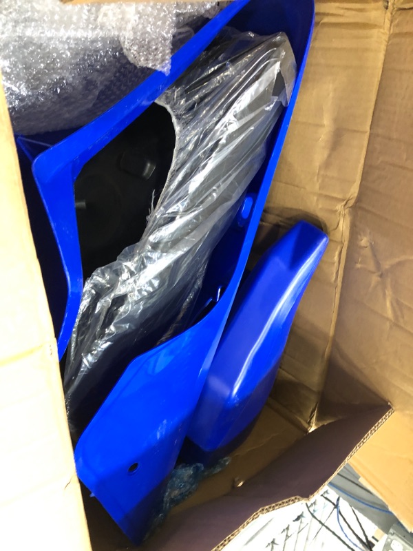 Photo 2 of 1PZ PW8-BF1 Blue Plastic Fender Body Seat Gas Tank Kit Replacement for Yamaha PW80 PW 80 Motorcycle Dirt Pit Kids Bike