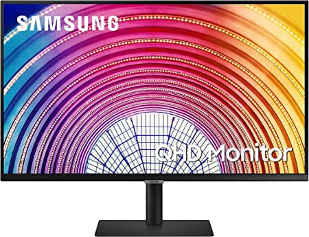 Photo 1 of Samsung 32 inch S60A QHD (2560x1440) High Resolution Monitor (HDMI & DisplayPort), Height Adjustable Stand (Tilt/Swivel/Pivot), HDR10 (LS32A600NWNXGO) 