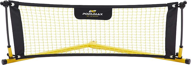Photo 1 of 
PodiuMax Upgraded Solo Soccer Rebounder Net, Improve Your Ground Passing Skills, Easy to Assemble and Disassemble, Comes with Bag and Stake
Color:3.5x2ft