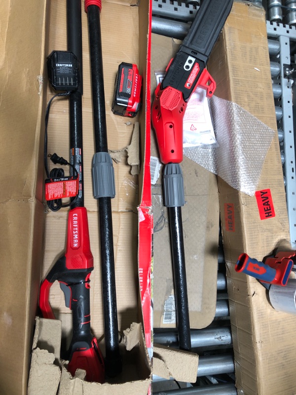Photo 2 of (PARTS ONLY)CRAFTSMAN V20 Pole Saw, 14-Foot, Cordless (CMCCSP20M1) w/ Cordless Starter Kit