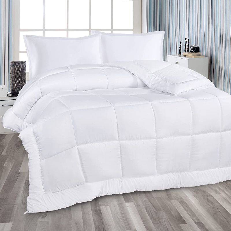 Photo 1 of 
Brand New Original Packaging*****Utopia Bedding All Season Down Alternative Quilted Queen Comforter - Duvet Insert with Corner Tabs - Machine Washable - Bed Comforter - White
Size:White
Color:Queen