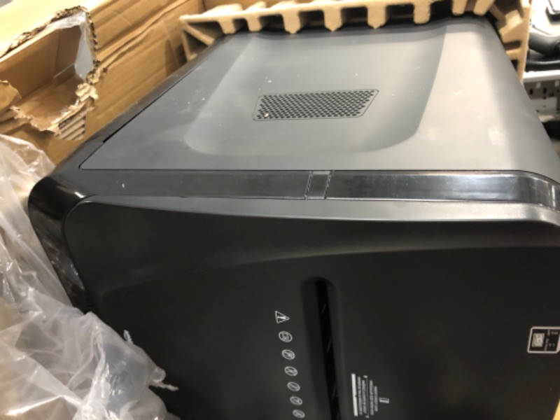 Photo 3 of Nonfunctional-Amazon Basics 150-Sheet Autofeed Micro-Cut Paper Shredder 150 Sheet Shredder