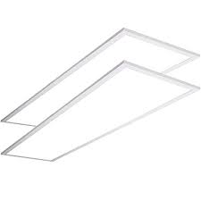 Photo 1 of 2-Pack 1x4 FT LED Panel Light, eSenLite, Backlit 35W 4550 Lumen CCT Color 3000K-5000K Dimmable 2.4G Wireless Control Drop T-Bar Ceiling Surface Hanging Residential Commercial Industrial UL DLC Listed
