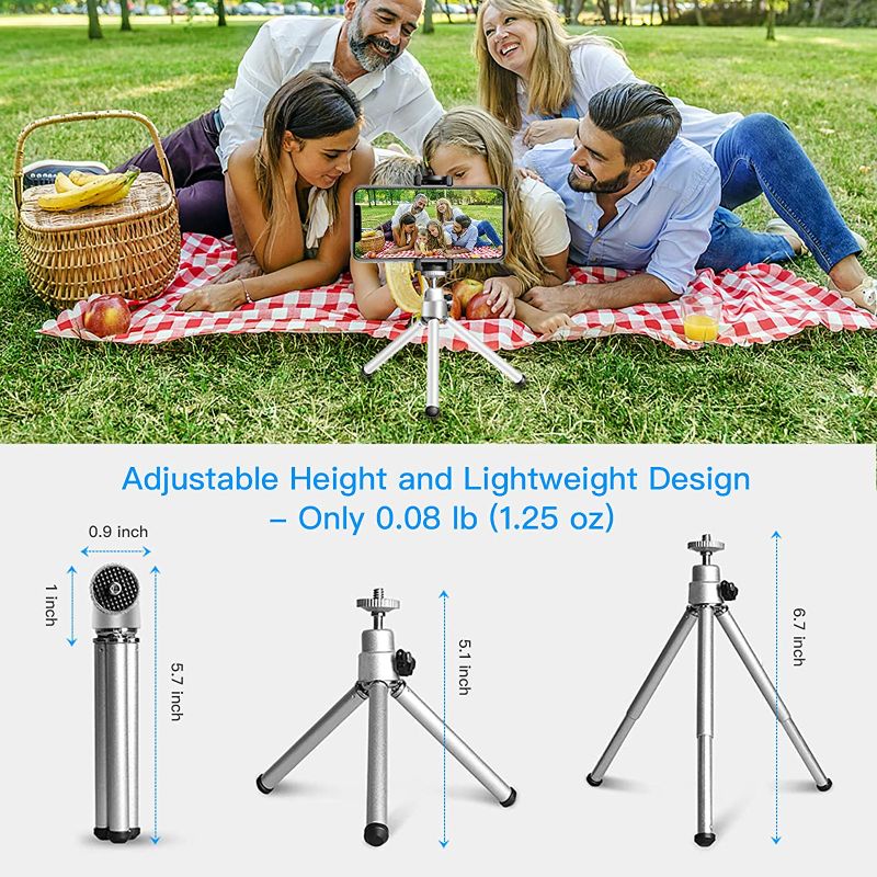 Photo 1 of Lightweight Mini Tripod for Webcam, NexiGo Upgraded Extendable Tripod Stand, Compatible with Logitech Webcam C920 C922 C930e C920x Brio, for Vlogging, Live Streaming, Zoom Meeting (2 Pack)  2 pck