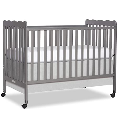 Photo 1 of Dream On Me Carson Classic 3-in-1 Convertible Crib in Steel Grey
