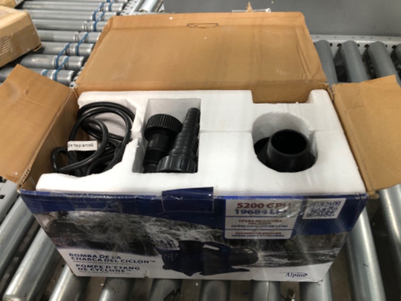 Photo 3 of ***PARTS ONLY*** Alpine Corporation PAL5200 Blue Black 5200 GPH Cyclone Pump for Ponds Fountains