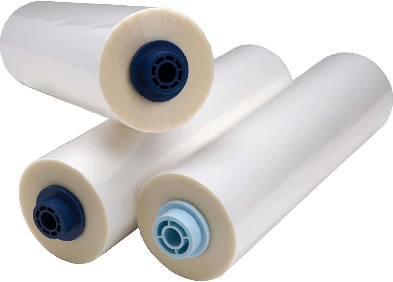 Photo 1 of GBC Pinnacle EZ Load Blue End Cap Laminating Roll Film, NAP I, 1.5 Mil, 25 inches x 500 feet, 2 Pack (3748201EZ)
