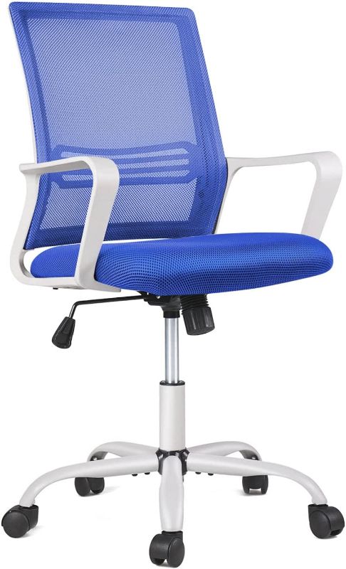 Photo 1 of Office Chair, Desk Chair Ergonomic Office Chair Computer Chair, Home Office Desk Chairs with Wheels Mesh Office Chair, Rolling Task Chair with Armrests Mid Back
