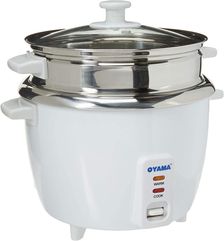 Photo 1 of OYAMA Stainless 16-Cup (Cooked) (8-Cup UNCOOKED) Rice Cooker, Stainless Steel Inner Pot, Stainless Steamer Tray (CNS-A15U)
**tested, powers on