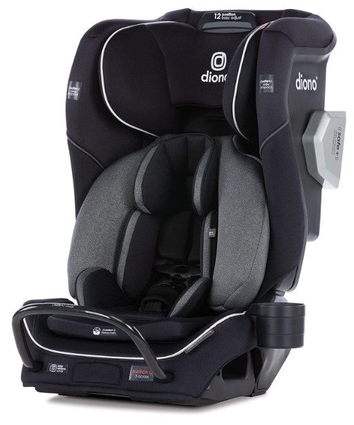 Photo 1 of Diono Radian 3QXT 4-in-1 Rear and Forward Facing Convertible Car Seat, Jet Black