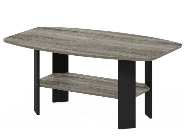 Photo 1 of (Used - Missing Hardware) Furinno Simple Design Coffee Table, French Oak Grey/Black
