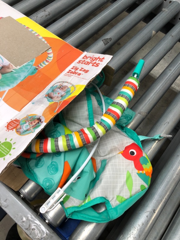 Photo 1 of Bright Starts Zig Zag Zebra Vibrating Bouncer Seat