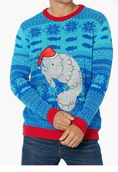 Photo 1 of Blizzard Bay Men's Ugly Christmas Sweater Sea Creatures
 large 