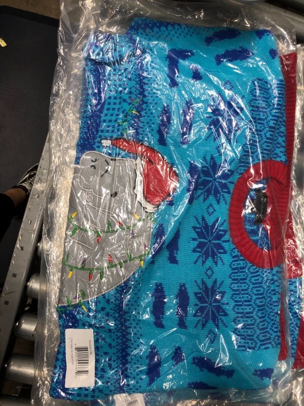 Photo 1 of Blizzard Bay Men's Ugly Christmas Sweater Sea Creatures
 large 